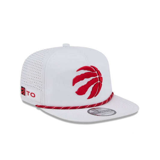 Toronto Raptors Optic White Performance Rope Golfer Hat