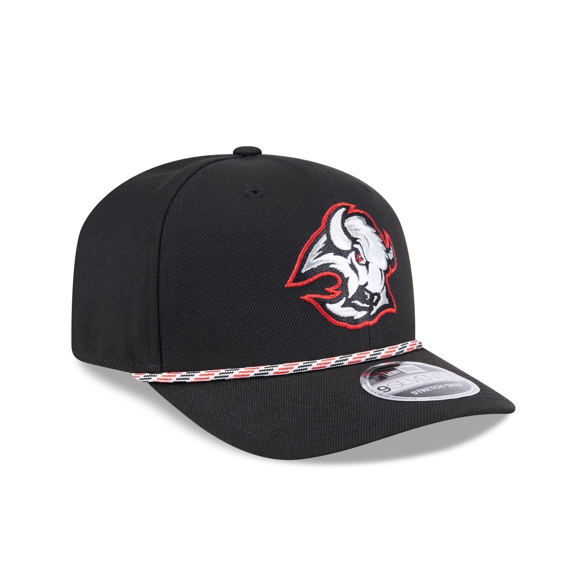 Buffalo Sabres Multi Rope Black 9SEVENTY Stretch-Snap Hat