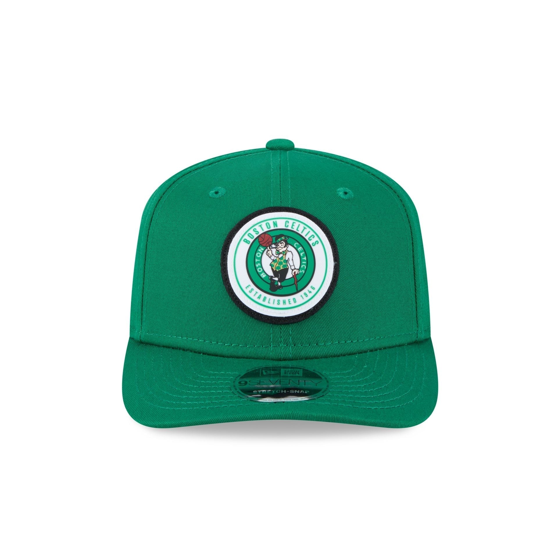 Boston Celtics Circle Patch 9SEVENTY Stretch-Snap Hat