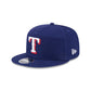 Texas Rangers Cotton Canvas 9FIFTY Split Panel Trucker Hat