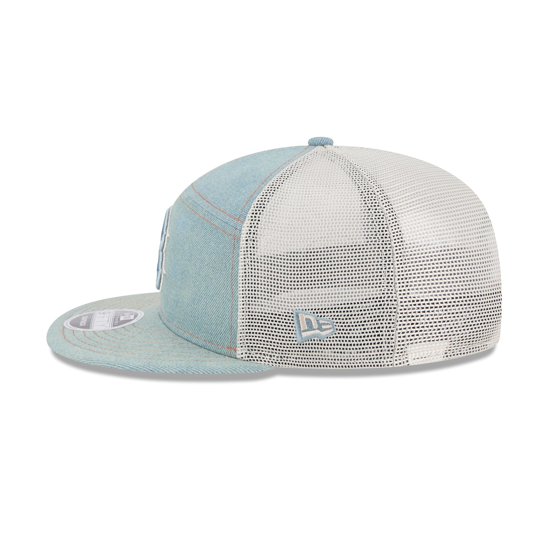 Boston Red Sox Denim 9FIFTY Split Panel Trucker Hat