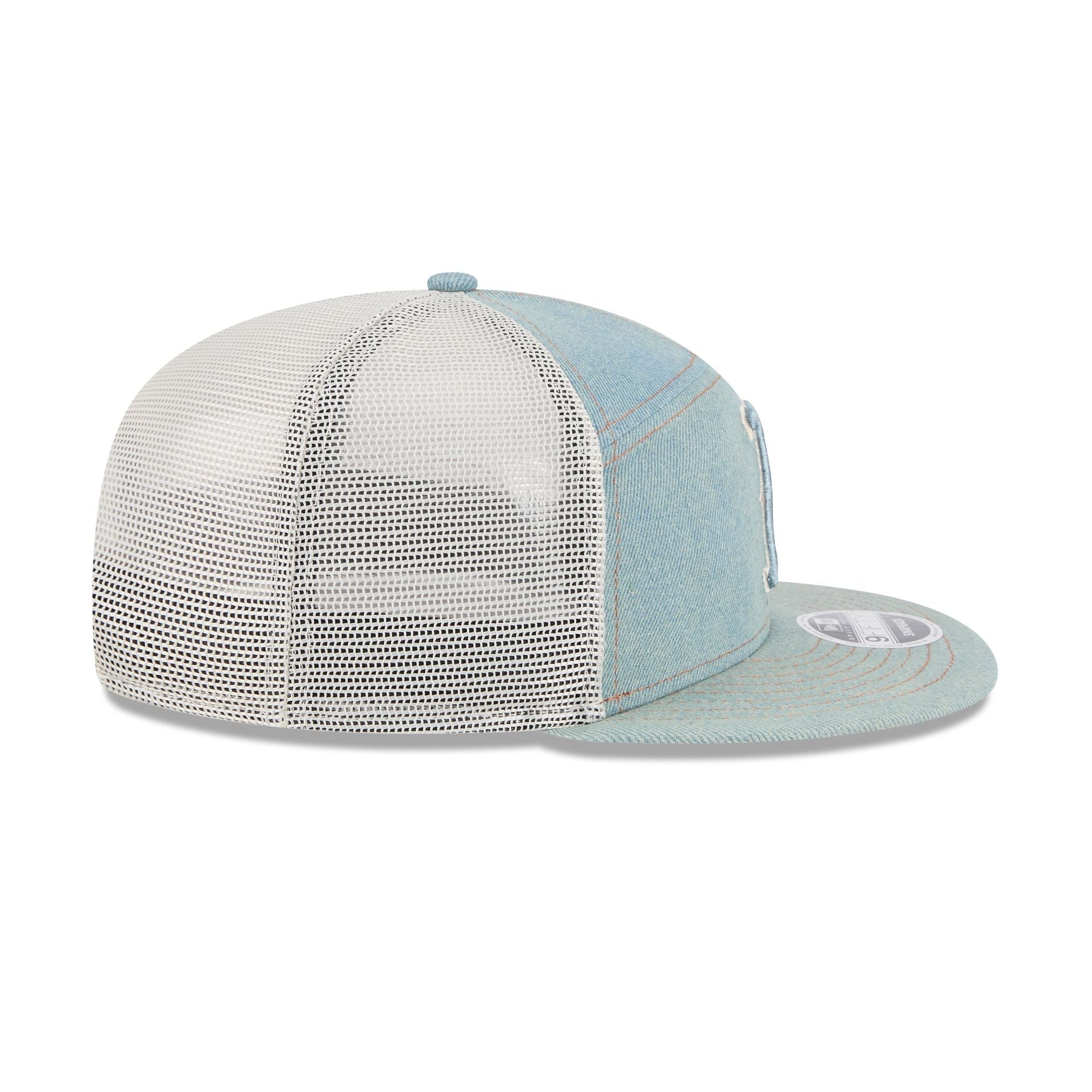 Boston Red Sox Denim 9FIFTY Split Panel Trucker Hat