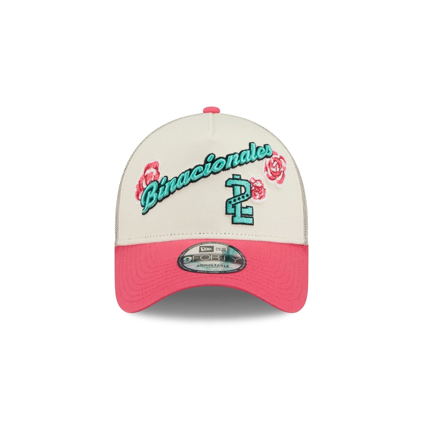 Tecolotes de los Dos Laredos Two-Tone Pink Rose 9FORTY A-Frame Snapback Hat