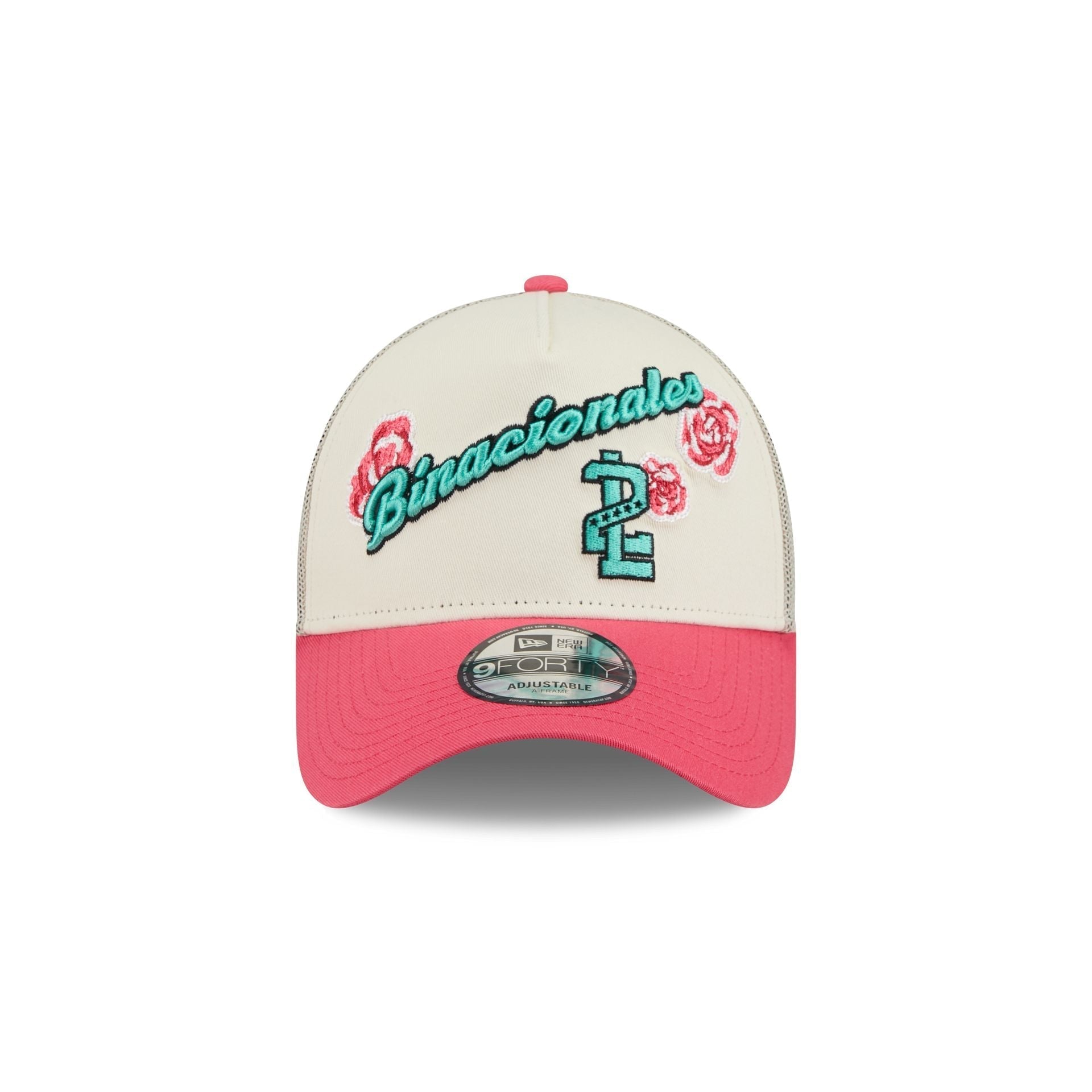 Tecolotes de los Dos Laredos Two-Tone Pink Rose 9FORTY A-Frame Snapback Hat