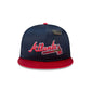 Atlanta Braves Spring Satin 59FIFTY Fitted Hat
