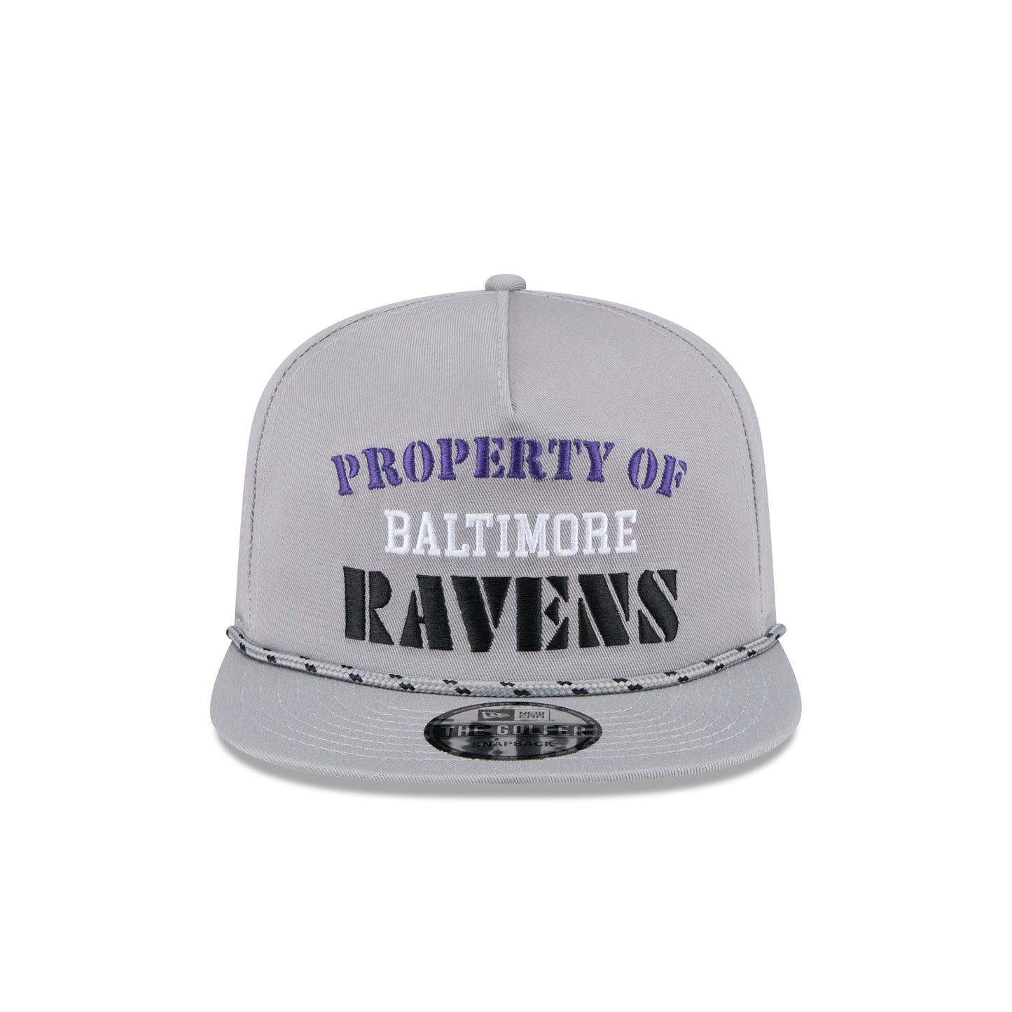 Baltimore Ravens Vintage Gray Rope Golfer Hat
