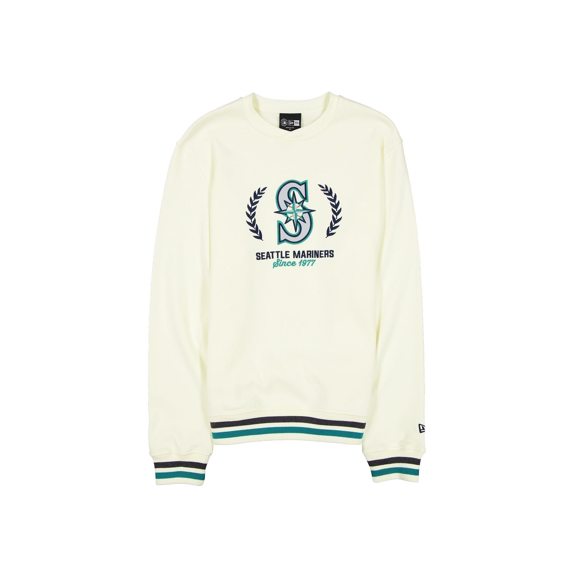 Seattle Mariners Throwback Chrome White Crewneck