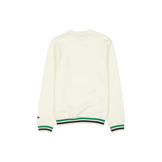 Boston Celtics Throwback Chrome White Crewneck