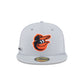 Baltimore Orioles 2025 Clubhouse Gray 59FIFTY Fitted Hat