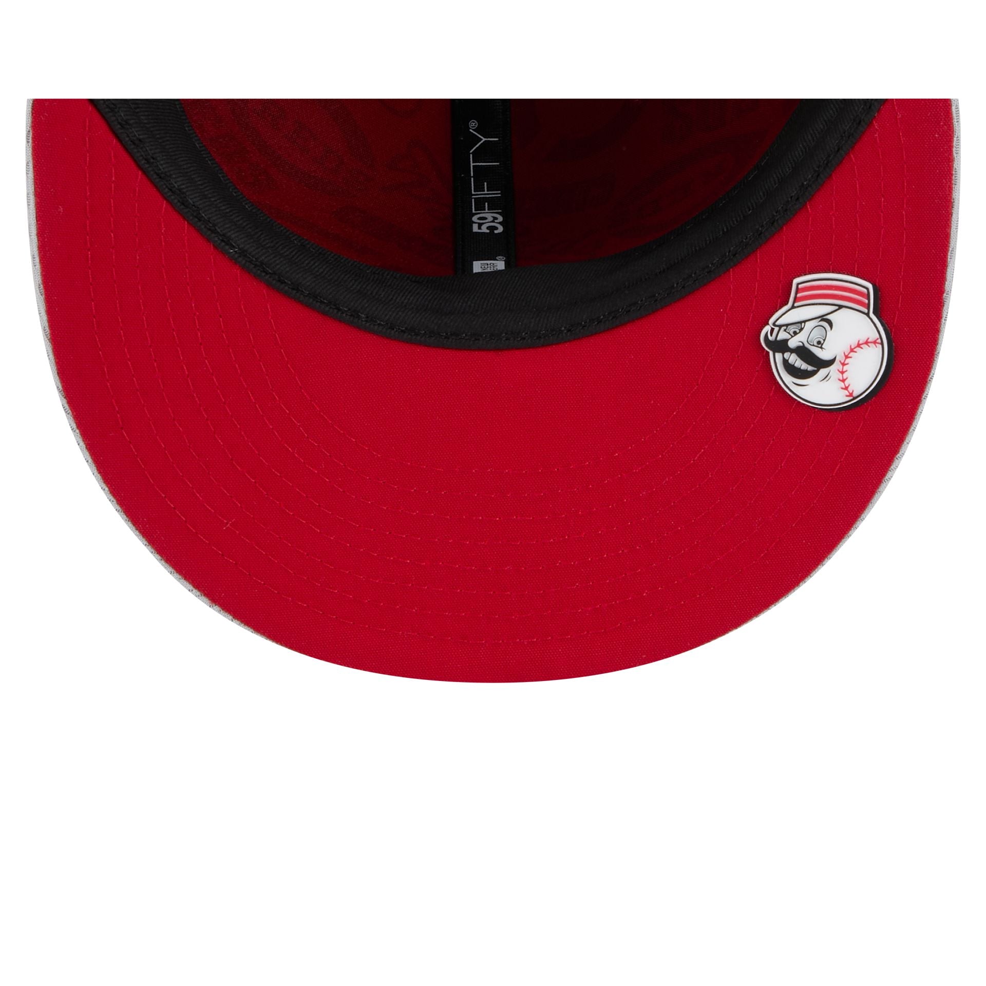 Cincinnati Reds 2025 Clubhouse Gray 59FIFTY Fitted Hat