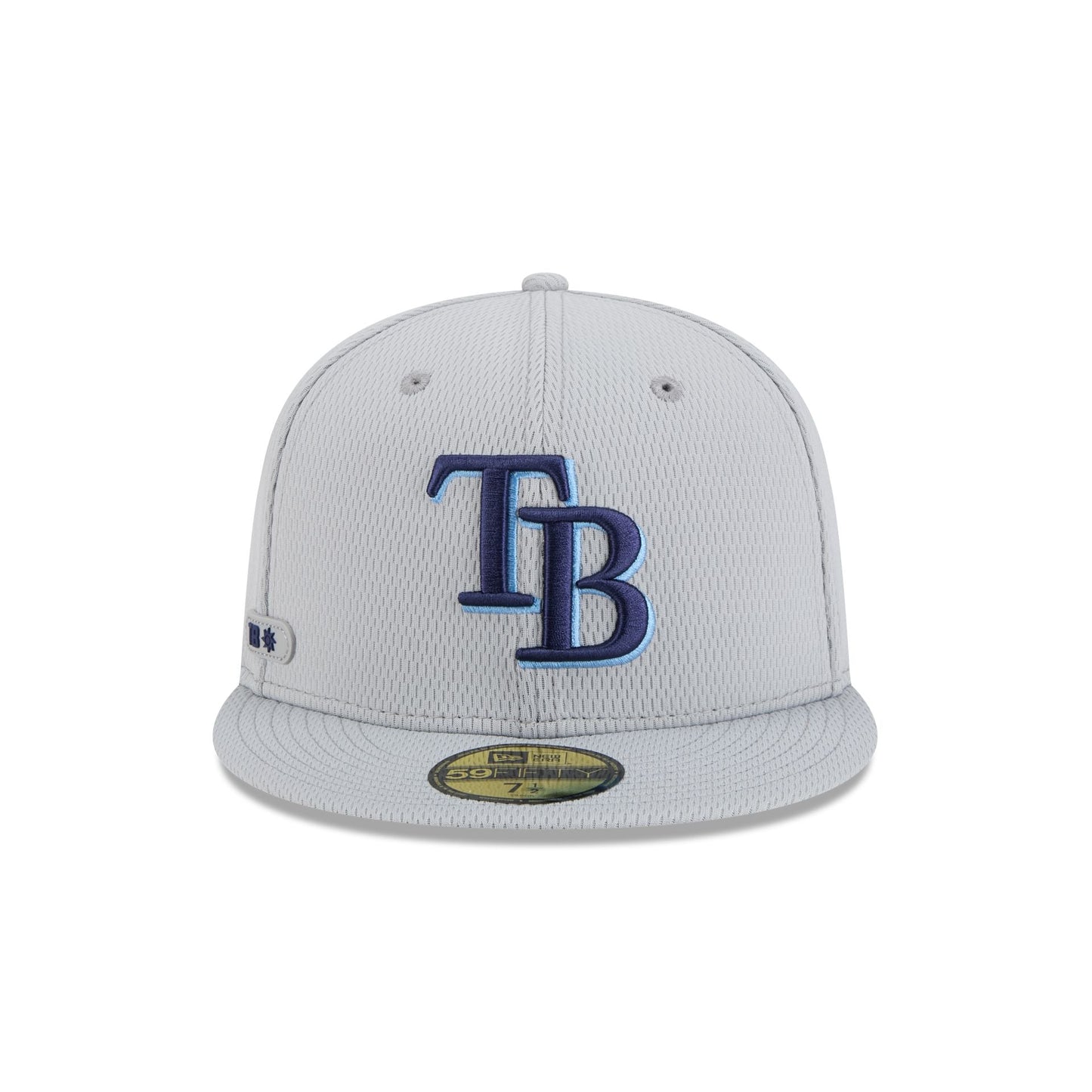 Tampa Bay Rays 2025 Clubhouse Gray 59FIFTY Fitted Hat