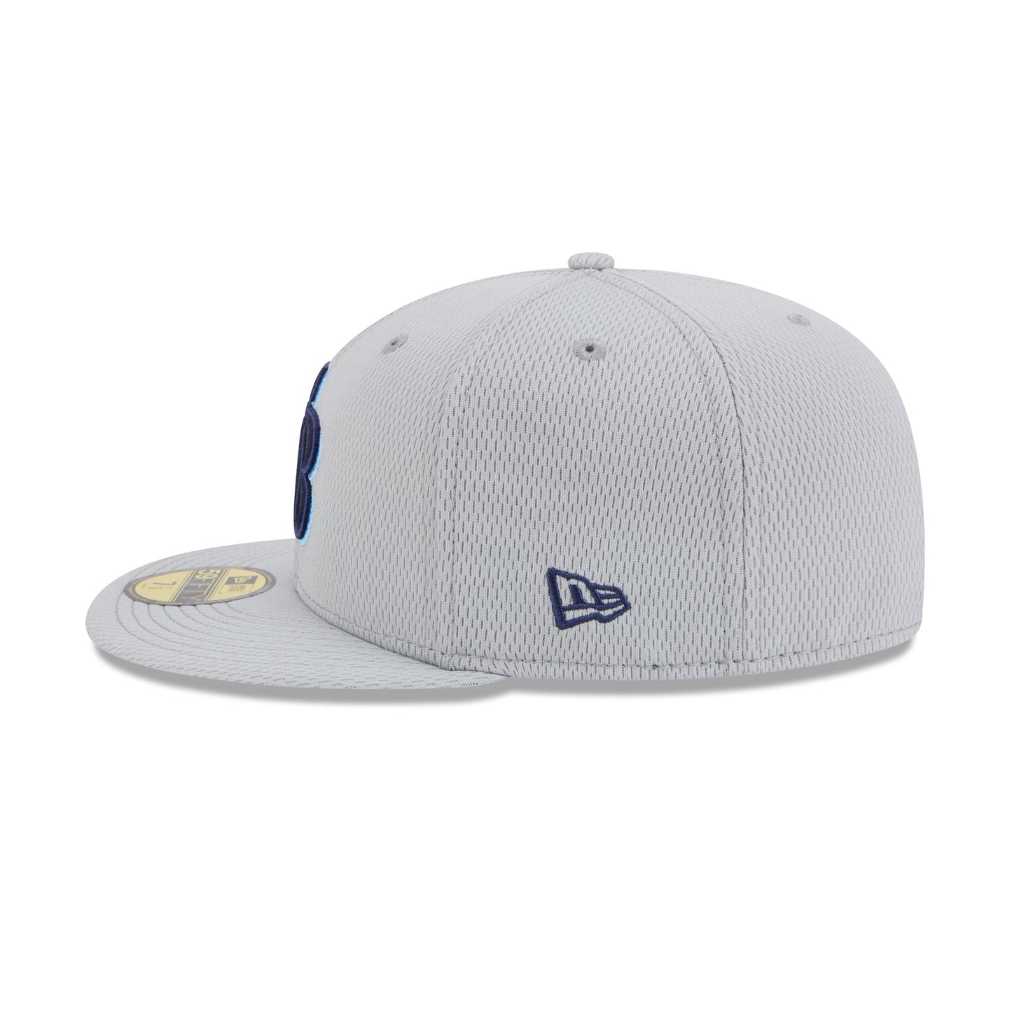 Tampa Bay Rays 2025 Clubhouse Gray 59FIFTY Fitted Hat