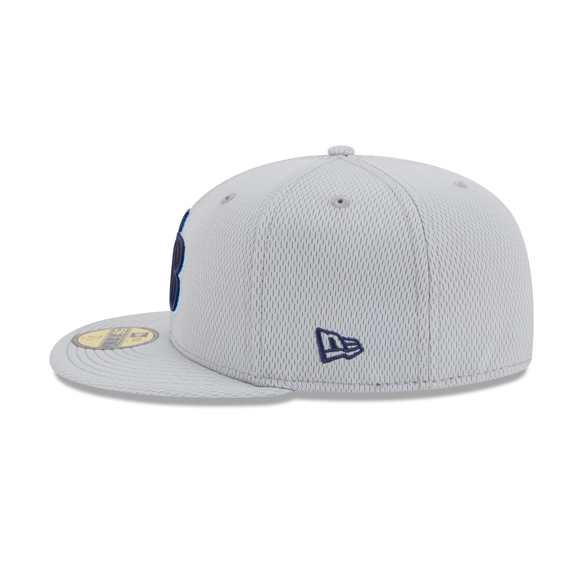 Tampa Bay Rays 2025 Clubhouse Gray 59FIFTY Fitted Hat