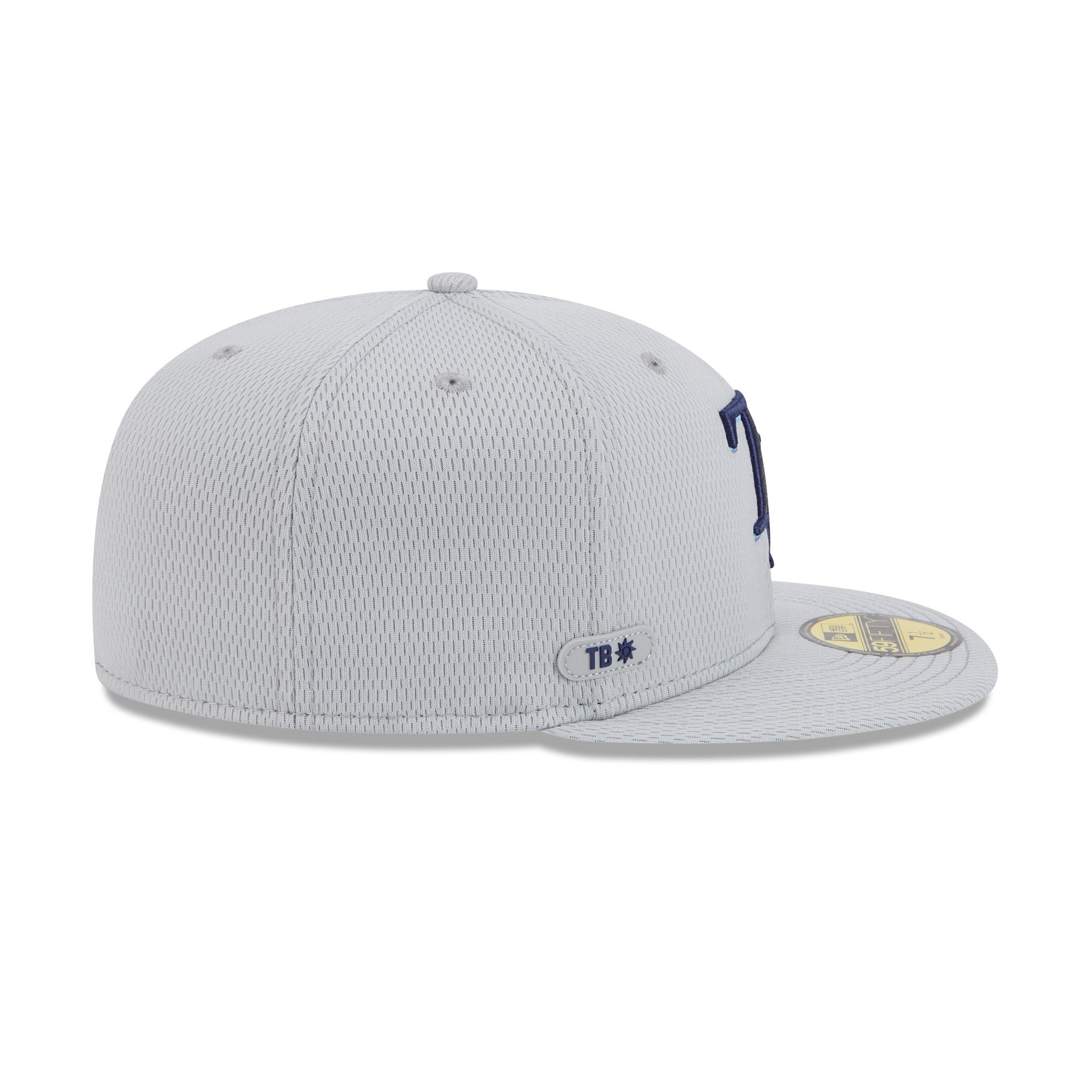 Tampa Bay Rays 2025 Clubhouse Gray 59FIFTY Fitted Hat
