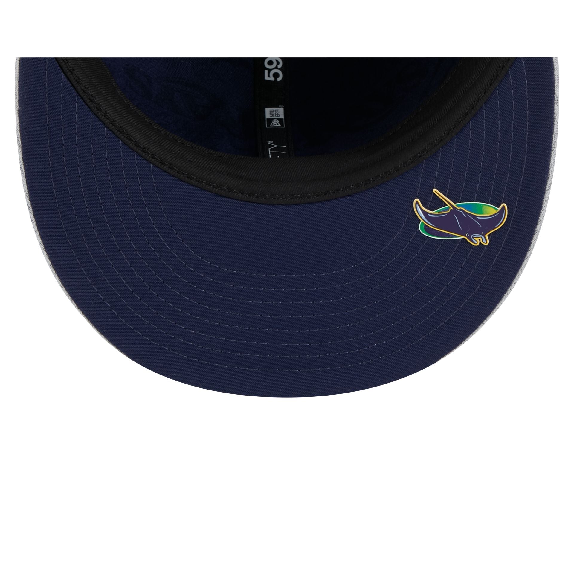 Tampa Bay Rays 2025 Clubhouse Gray 59FIFTY Fitted Hat