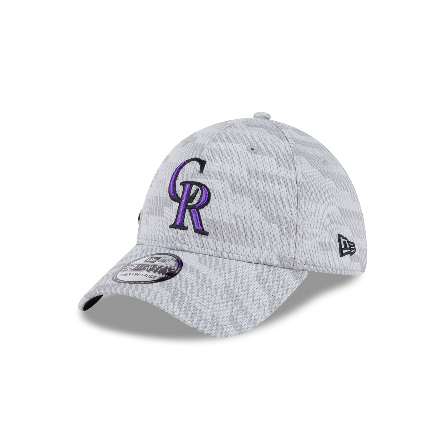 Colorado Rockies 2025 Clubhouse Gray 39THIRTY Stretch Fit