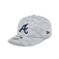 Atlanta Braves 2025 Clubhouse Gray 9SEVENTY Stretch-Snap Hat
