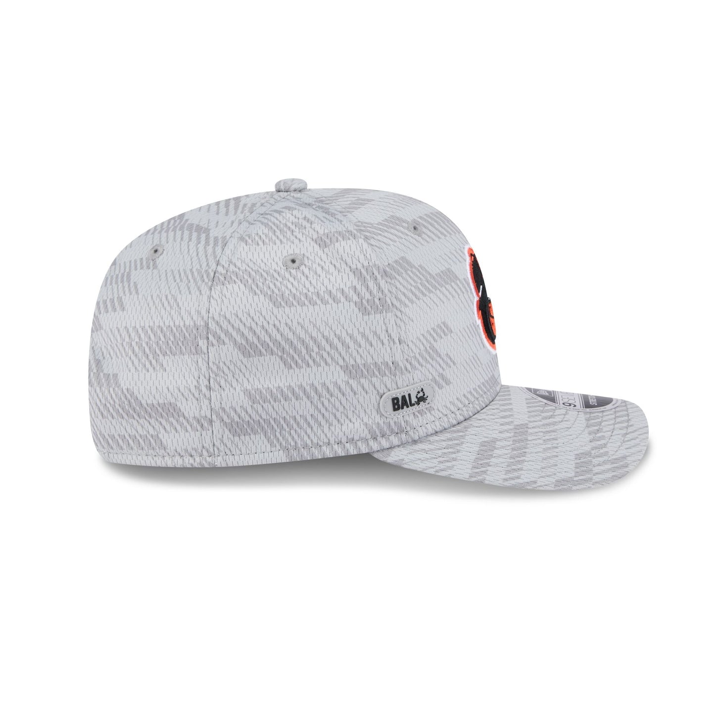Baltimore Orioles 2025 Clubhouse Gray 9SEVENTY Stretch-Snap Hat