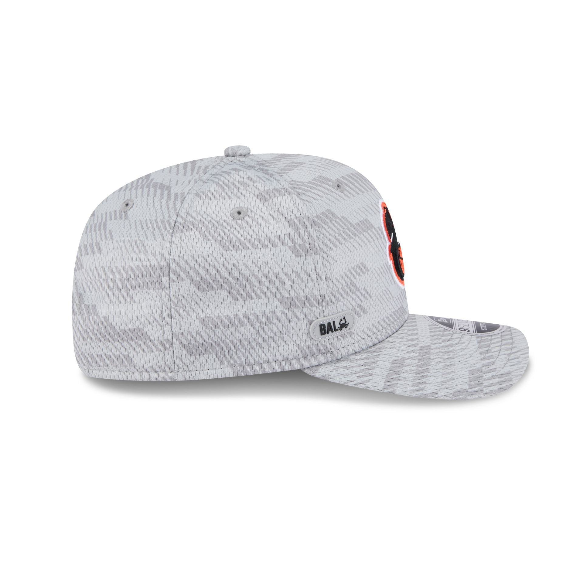 Baltimore Orioles 2025 Clubhouse Gray 9SEVENTY Stretch-Snap Hat