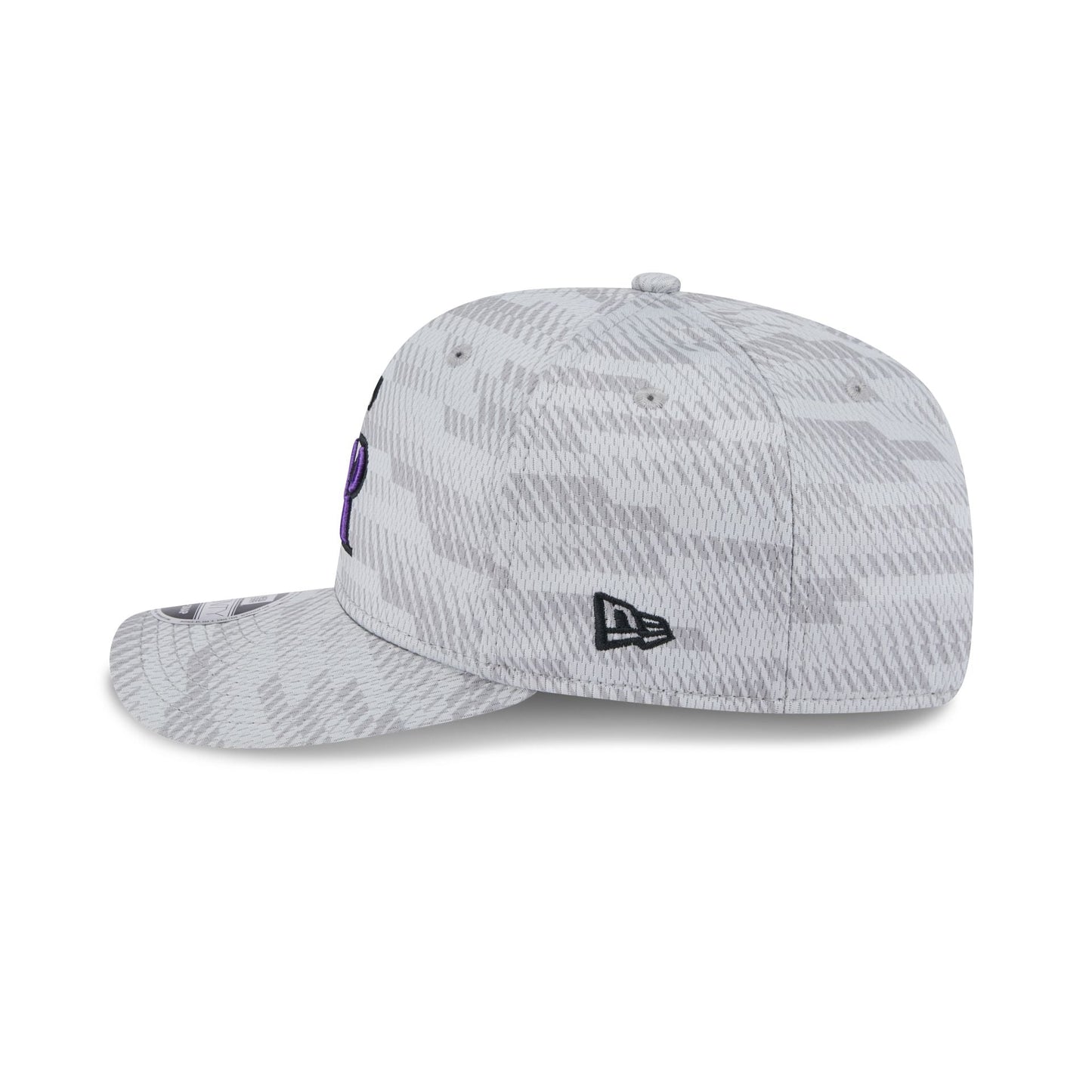 Colorado Rockies 2025 Clubhouse Gray 9SEVENTY Stretch-Snap Hat