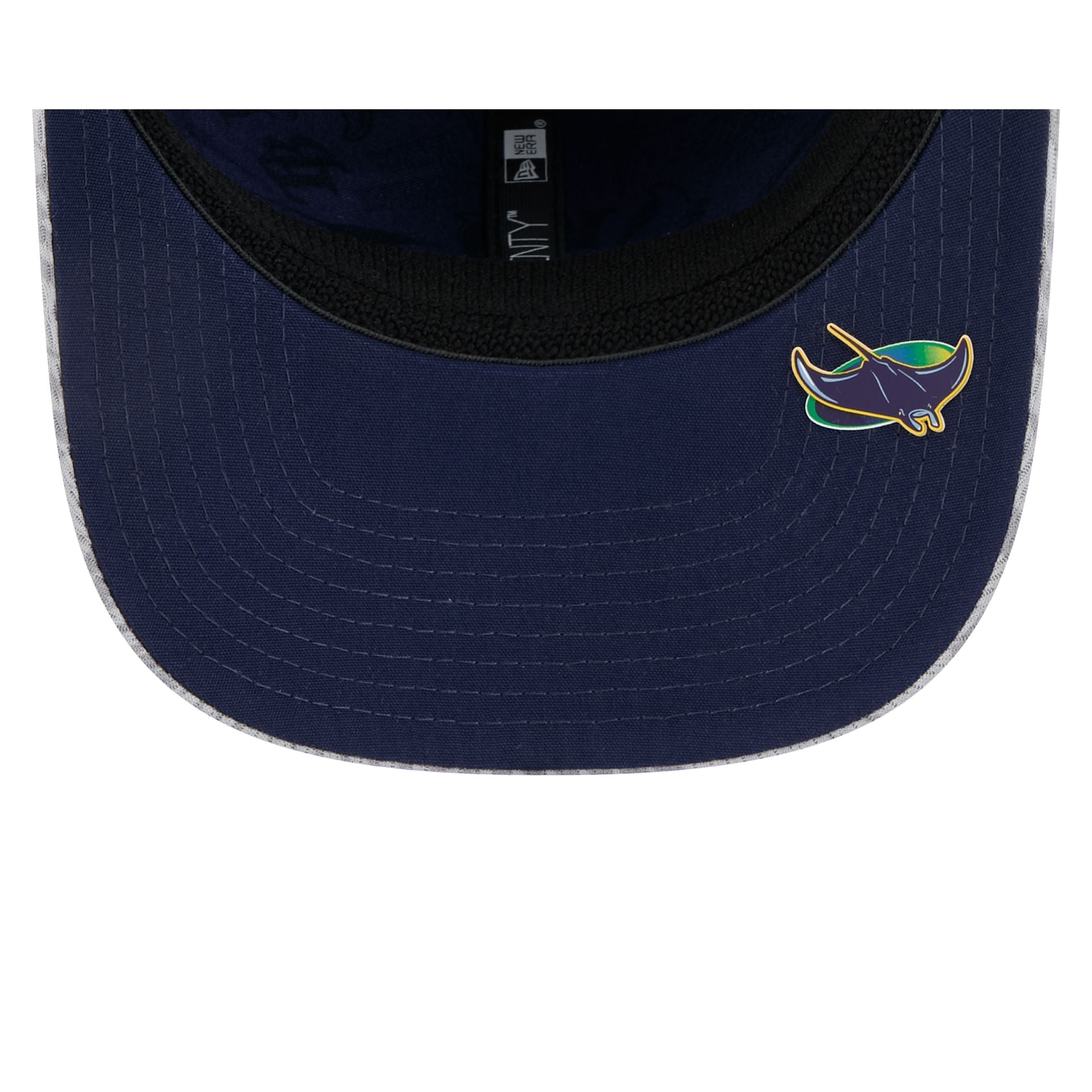 Tampa Bay Rays 2025 Clubhouse Gray 9SEVENTY Stretch-Snap Hat