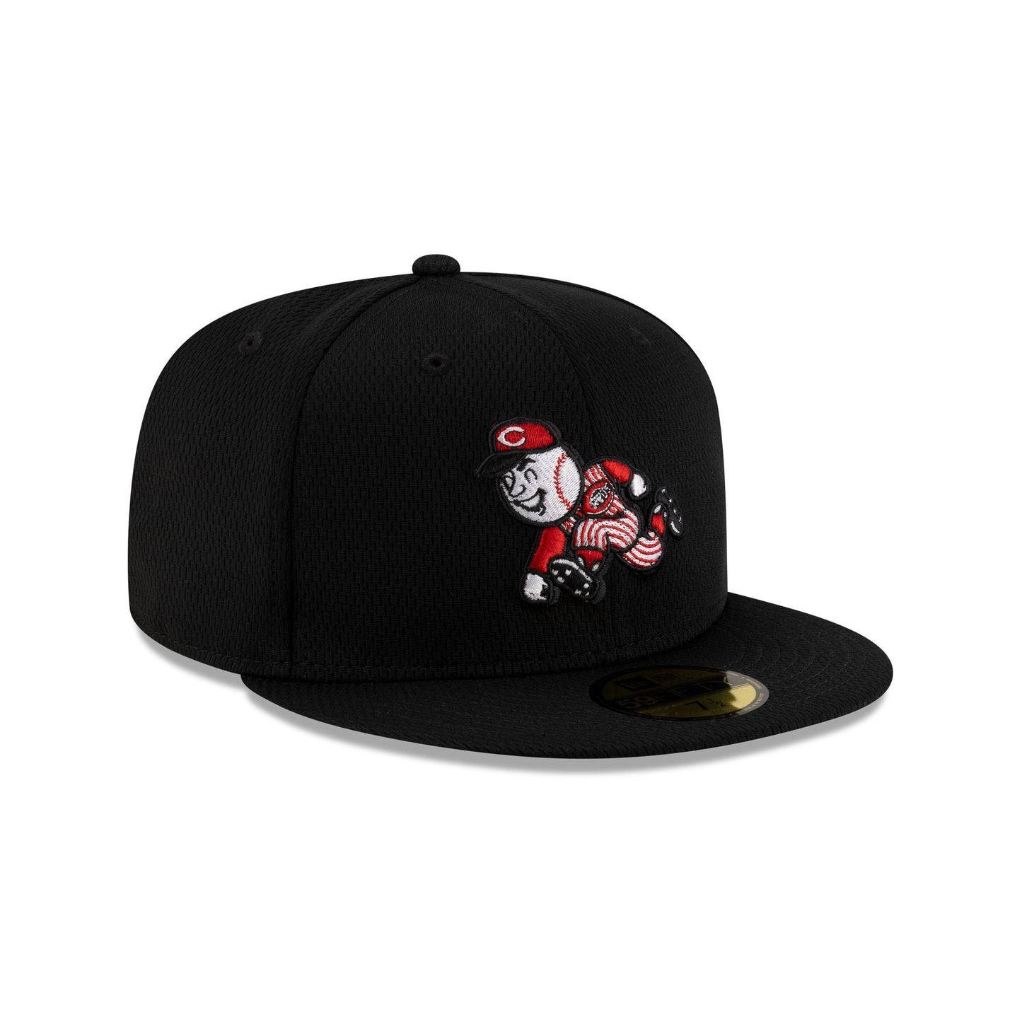 Cincinnati Reds 2025 Clubhouse Alt Black 59FIFTY Fitted Hat
