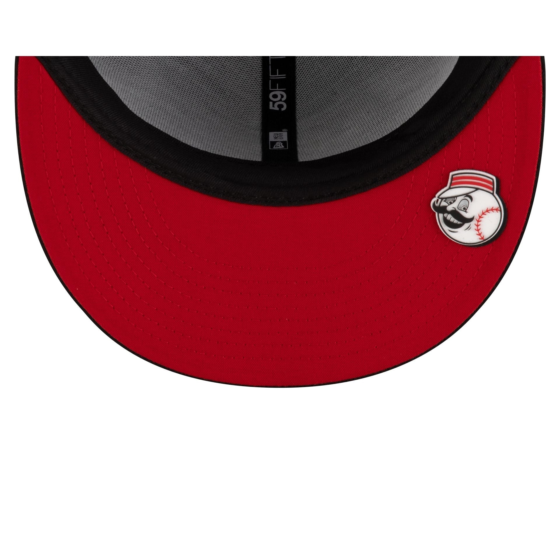 Cincinnati Reds 2025 Clubhouse Alt Black 59FIFTY Fitted Hat