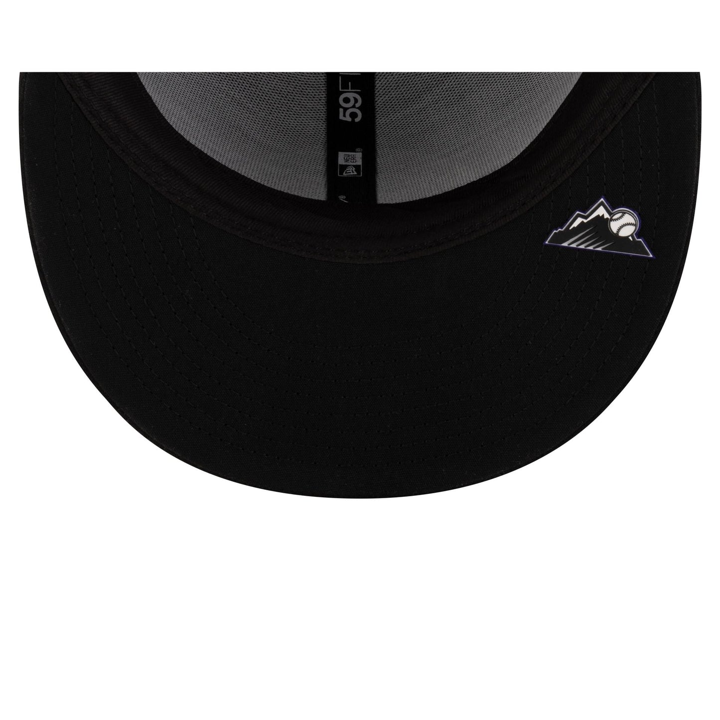 Colorado Rockies 2025 Clubhouse Alt Black 59FIFTY Fitted Hat