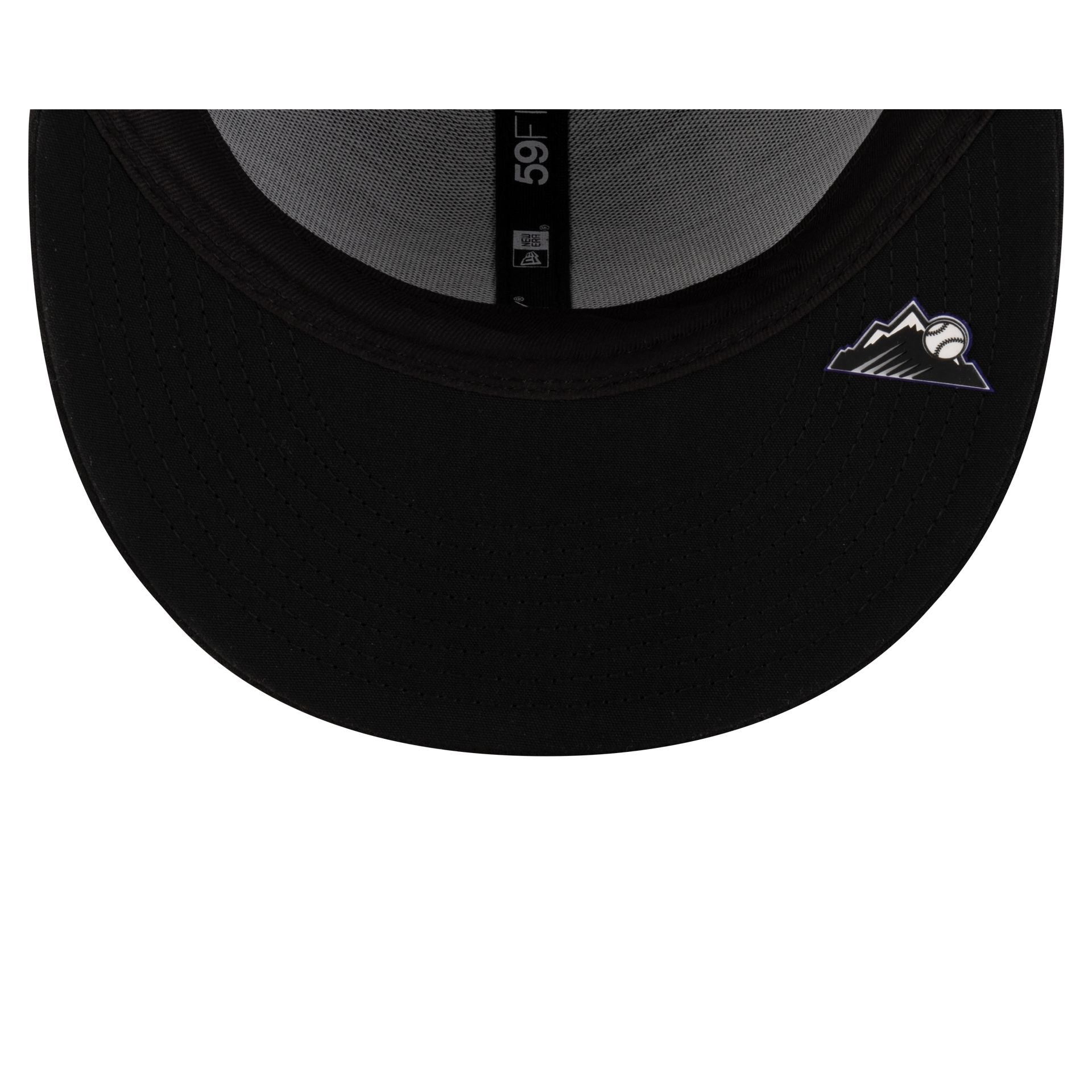 Colorado Rockies 2025 Clubhouse Alt Black 59FIFTY Fitted Hat