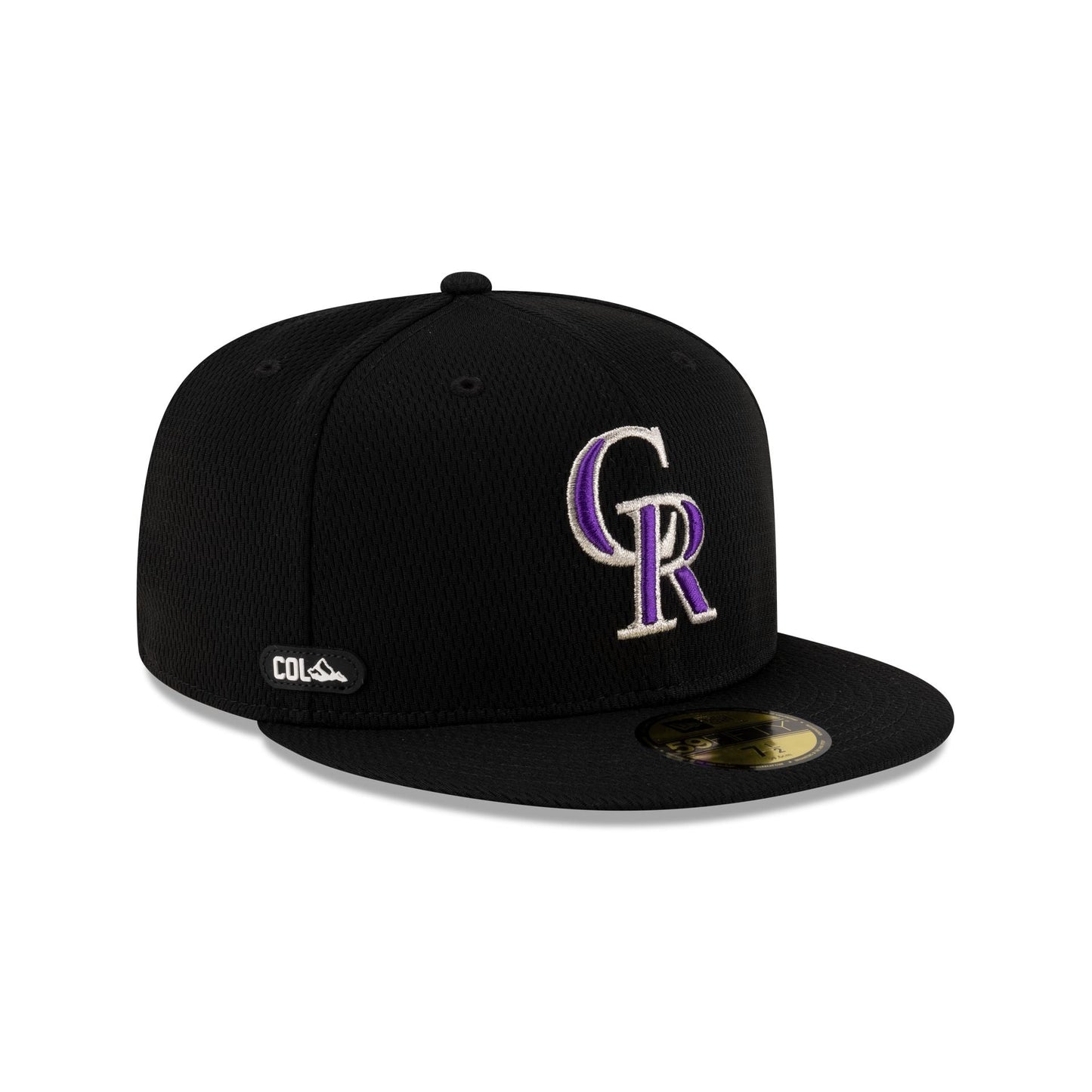Colorado Rockies 2025 Clubhouse Black 59FIFTY Fitted Hat