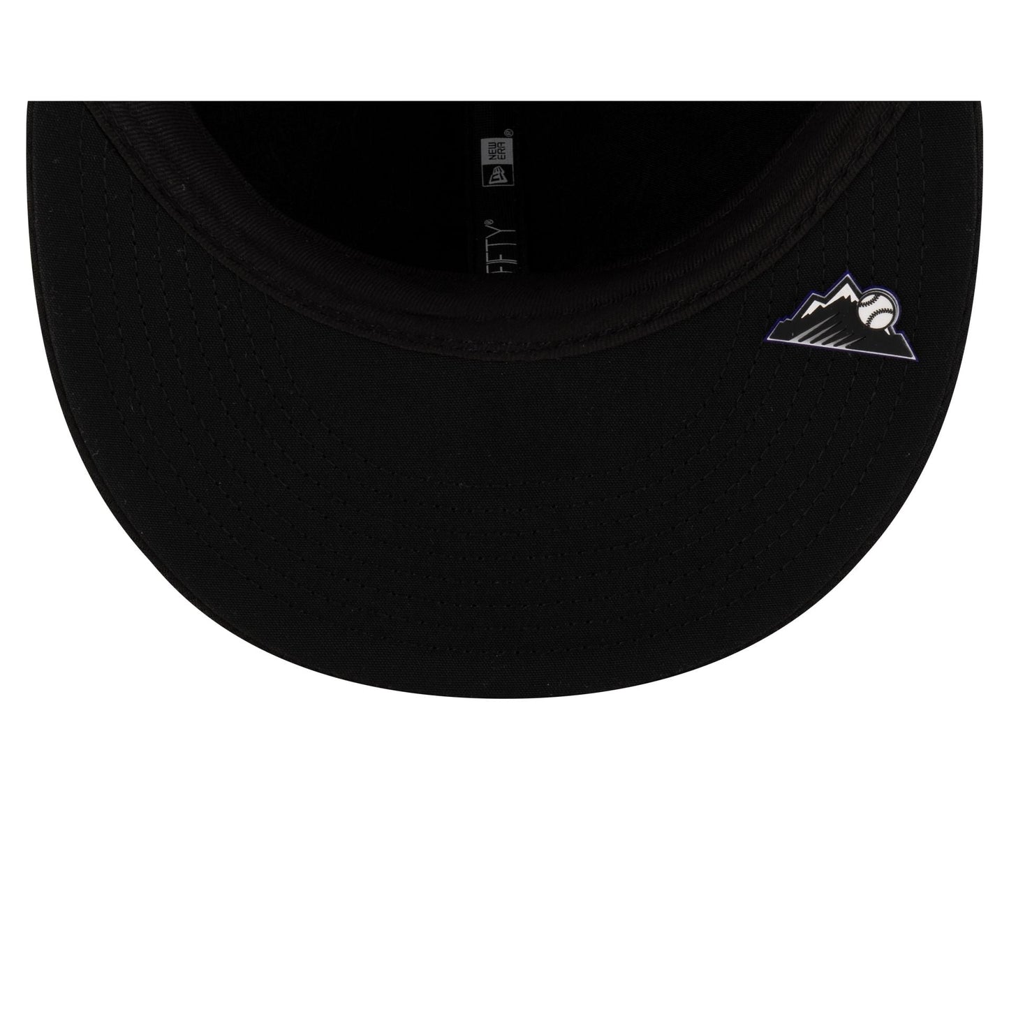 Colorado Rockies 2025 Clubhouse Black 59FIFTY Fitted Hat