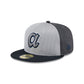 Atlanta Braves 2025 Batting Practice Gray 59FIFTY Fitted Hat