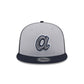 Atlanta Braves 2025 Batting Practice Gray 9FIFTY Snapback Hat