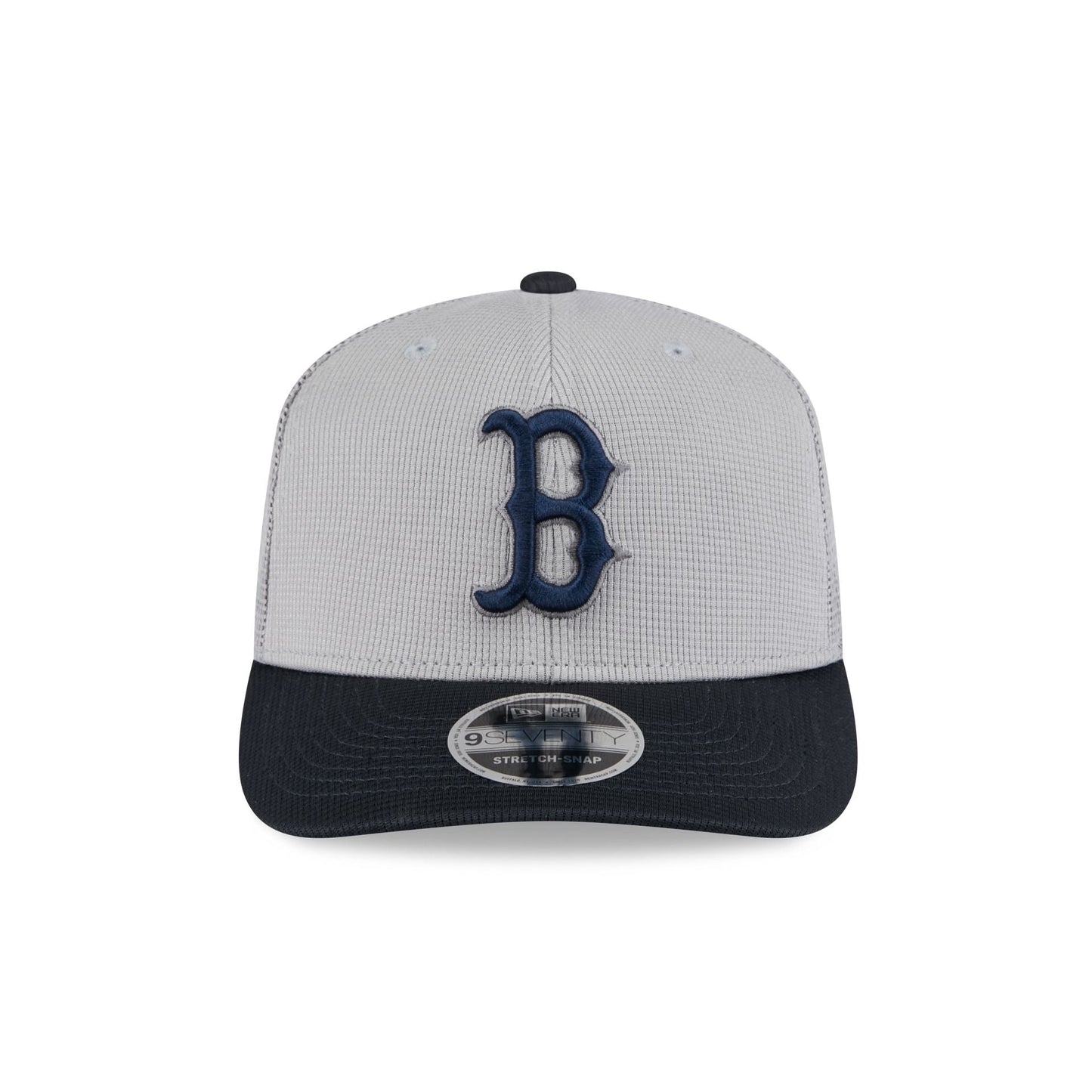 Boston Red Sox 2025 Batting Practice Gray 9SEVENTY Trucker Hat