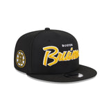 Boston Bruins Script 9FIFTY Snapback Hat