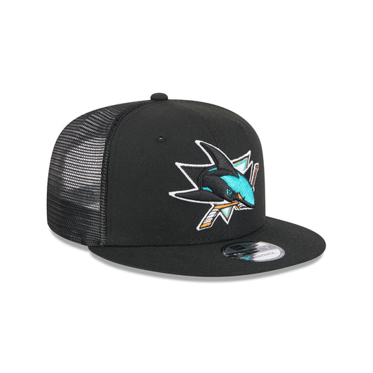 San Jose Sharks Team Tag 9FIFTY Trucker Hat