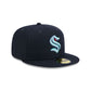Seattle Kraken Rear Wordmark 59FIFTY Fitted Hat