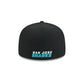 San Jose Sharks Rear Wordmark 59FIFTY Fitted Hat