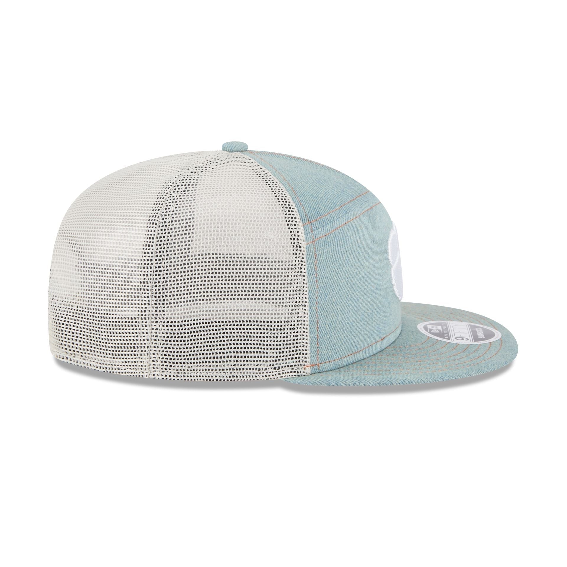 Clemson Tigers Denim 9FIFTY Split Panel Trucker Hat
