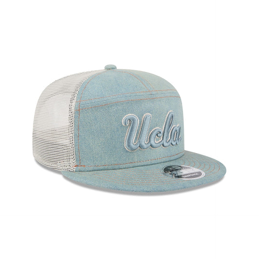 UCLA Bruins Denim 9FIFTY Split Panel Trucker Hat