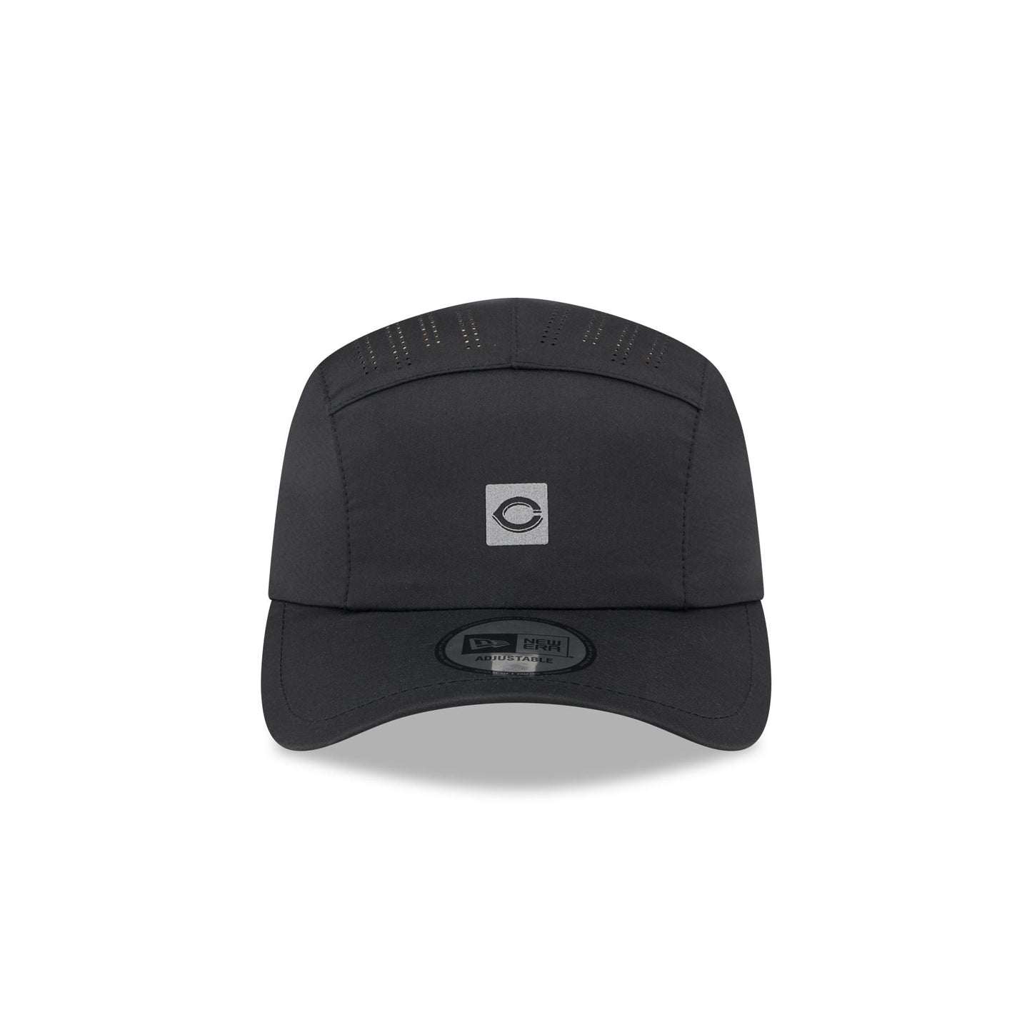 Cincinnati Reds Black Reflect Runner Adjustable Hat