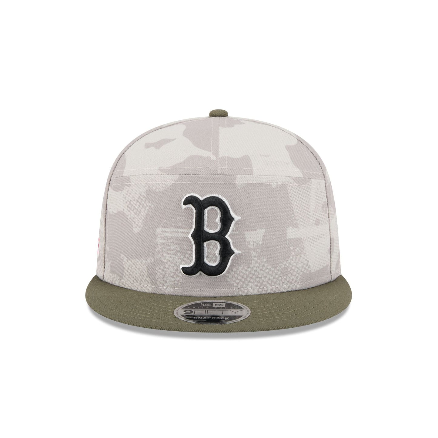 Boston Red Sox Armed Forces Day 2025 9FIFTY Split Panel Snapback Hat