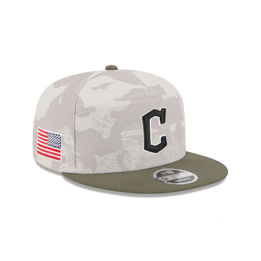 Cleveland Guardians Armed Forces Day 2025 9FIFTY Split Panel Snapback Hat