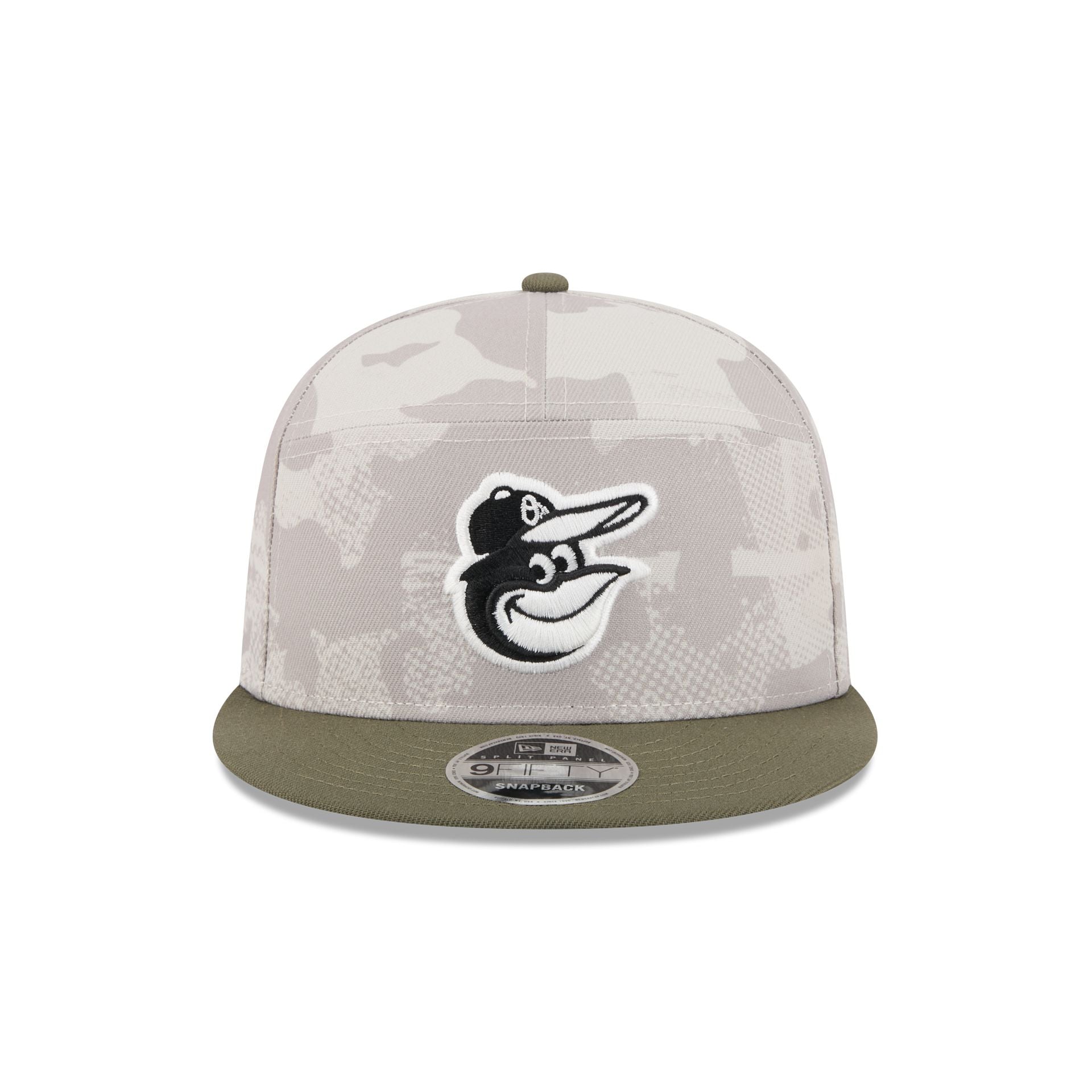 Baltimore Orioles Armed Forces Day 2025 9FIFTY Split Panel Snapback Hat