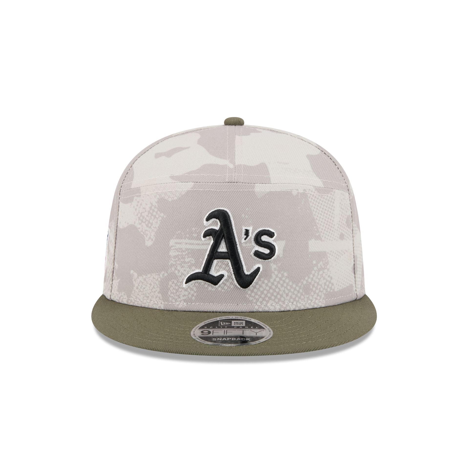 Athletics Armed Forces Day 2025 9FIFTY Split Panel Snapback Hat
