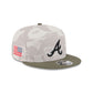 Atlanta Braves Armed Forces Day 2025 9FIFTY Split Panel Snapback Hat