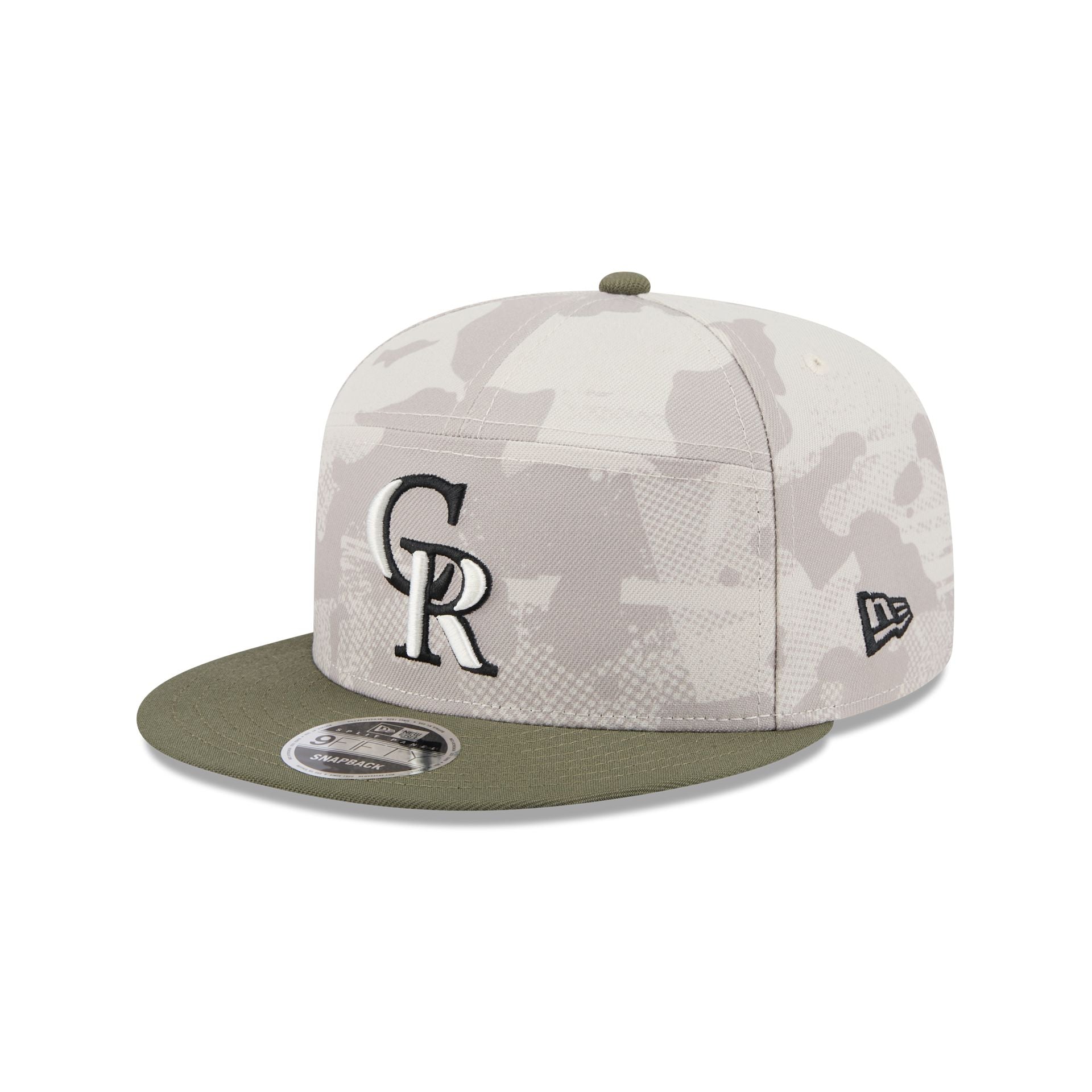 Colorado Rockies Armed Forces Day 2025 9FIFTY Split Panel Snapback Hat