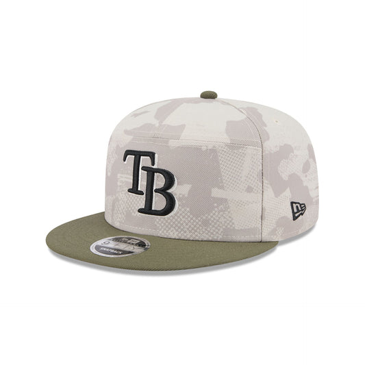 Tampa Bay Rays Armed Forces Day 2025 9FIFTY Split Panel Snapback Hat