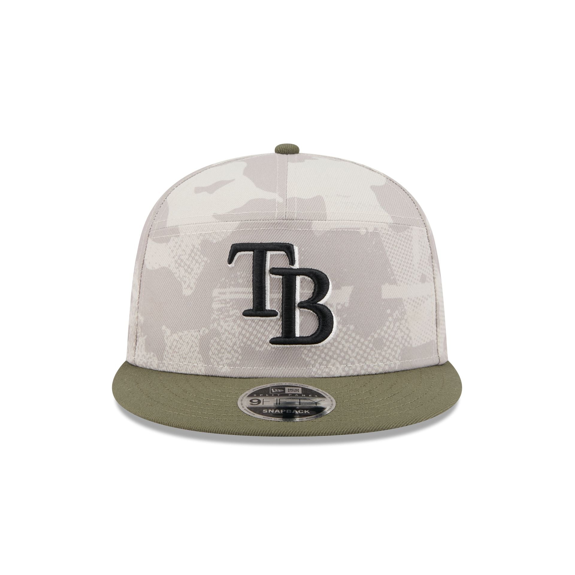 Tampa Bay Rays Armed Forces Day 2025 9FIFTY Split Panel Snapback Hat