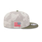 Texas Rangers Armed Forces Day 2025 9FIFTY Split Panel Snapback Hat